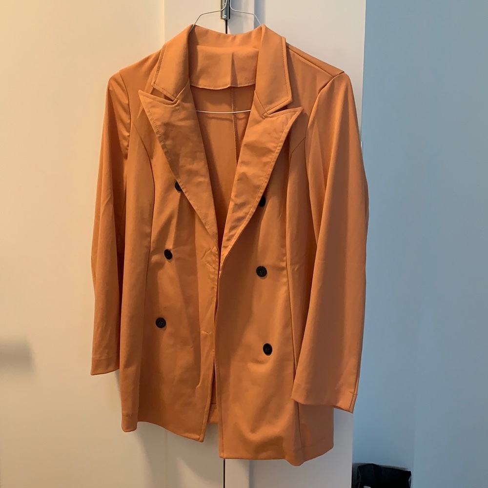 Orange/cream blazer